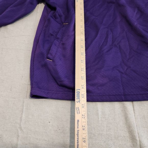 Los Angeles Lakers Sweater Youth Large Purple Yellow 1/4 Zip G-III By Carl Banks - Picture 7 of 13